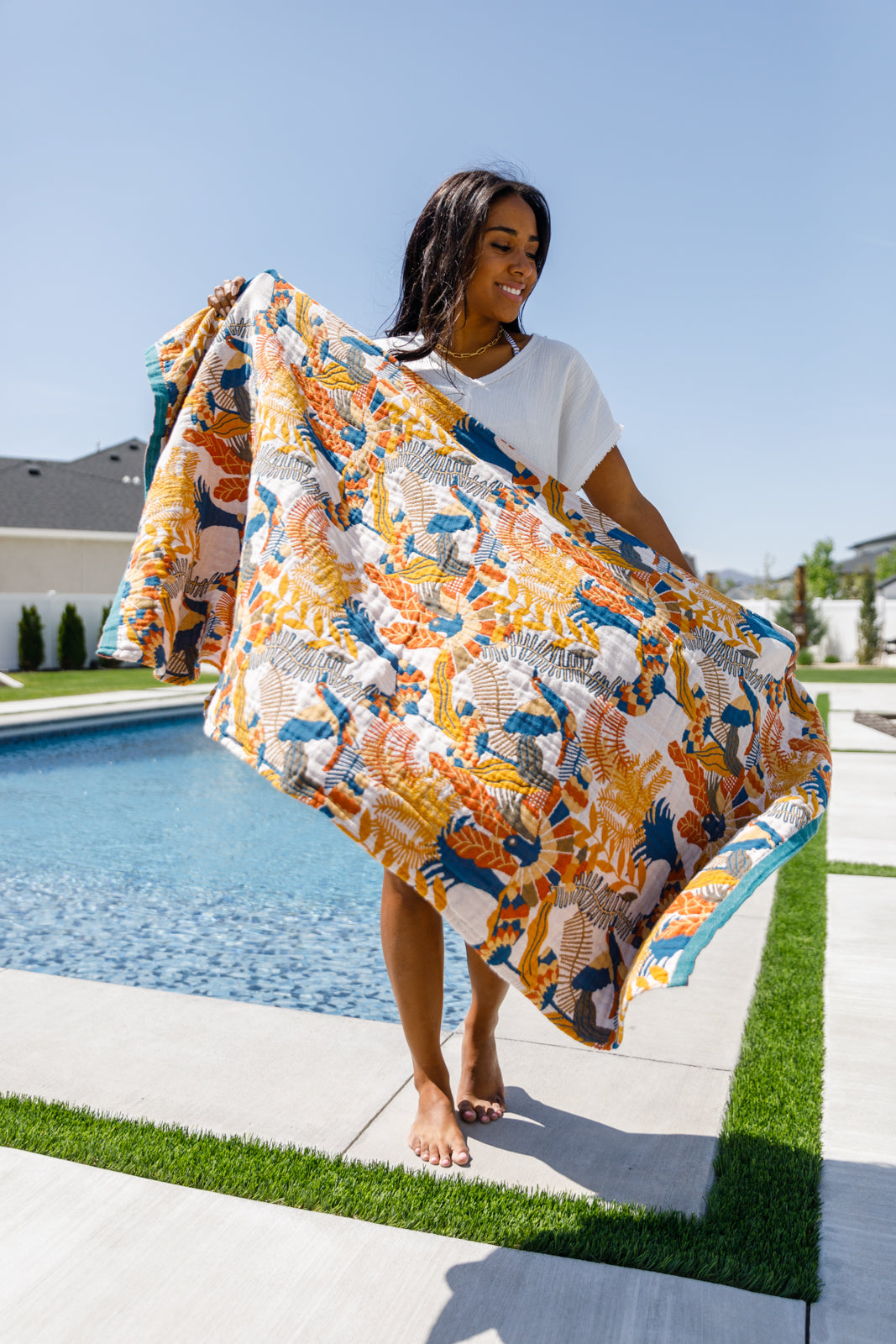 Luxury Beach Towel in Bird Of Paradise-Home & Decor-Ave Shops-Market Street Nest, Fashionable Clothing, Shoes and Home Décor Located in Mabank, TX