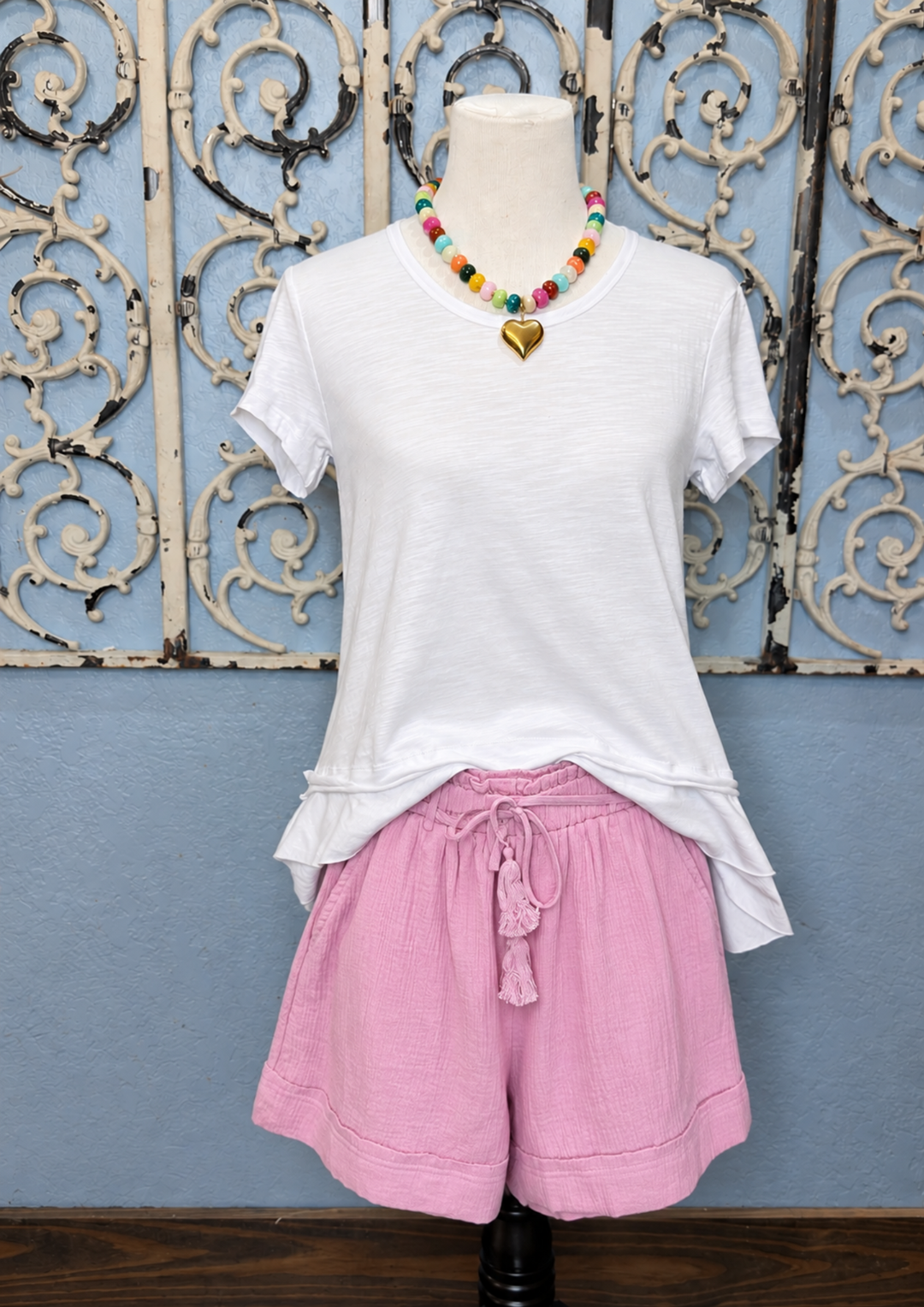 Gauze Shorts W/ Tassels-09-Bottoms-BEFORE YOU COLLECTION-Market Street Nest, Fashionable Clothing, Shoes and Home Décor Located in Mabank, TX