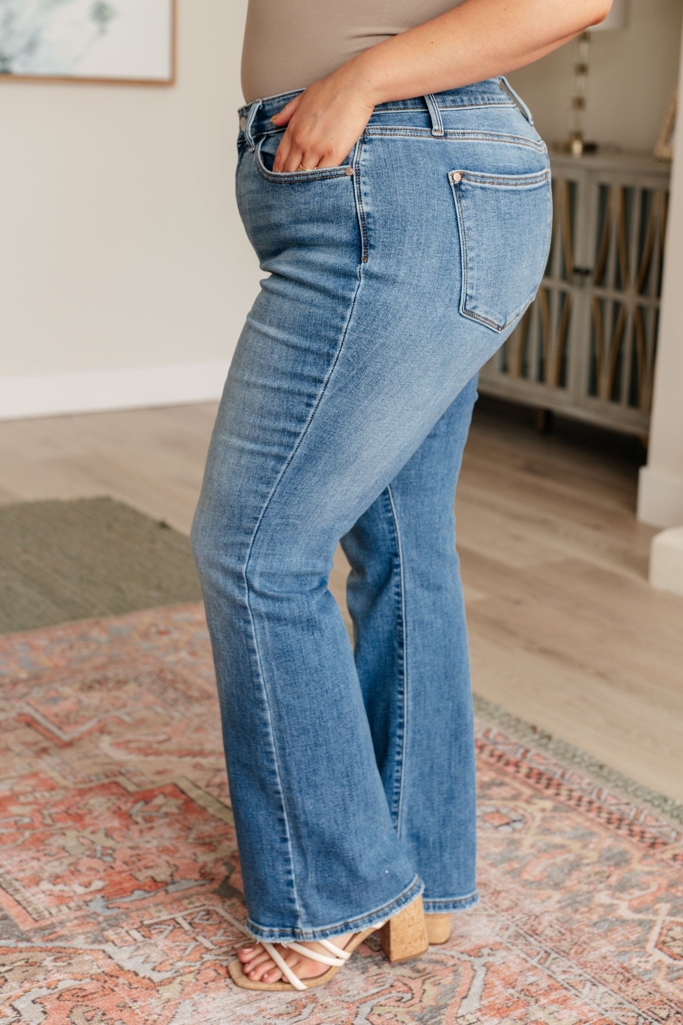 Genevieve Mid Rise Vintage Bootcut Jeans-Womens-Ave Shops-Market Street Nest, Fashionable Clothing, Shoes and Home Décor Located in Mabank, TX