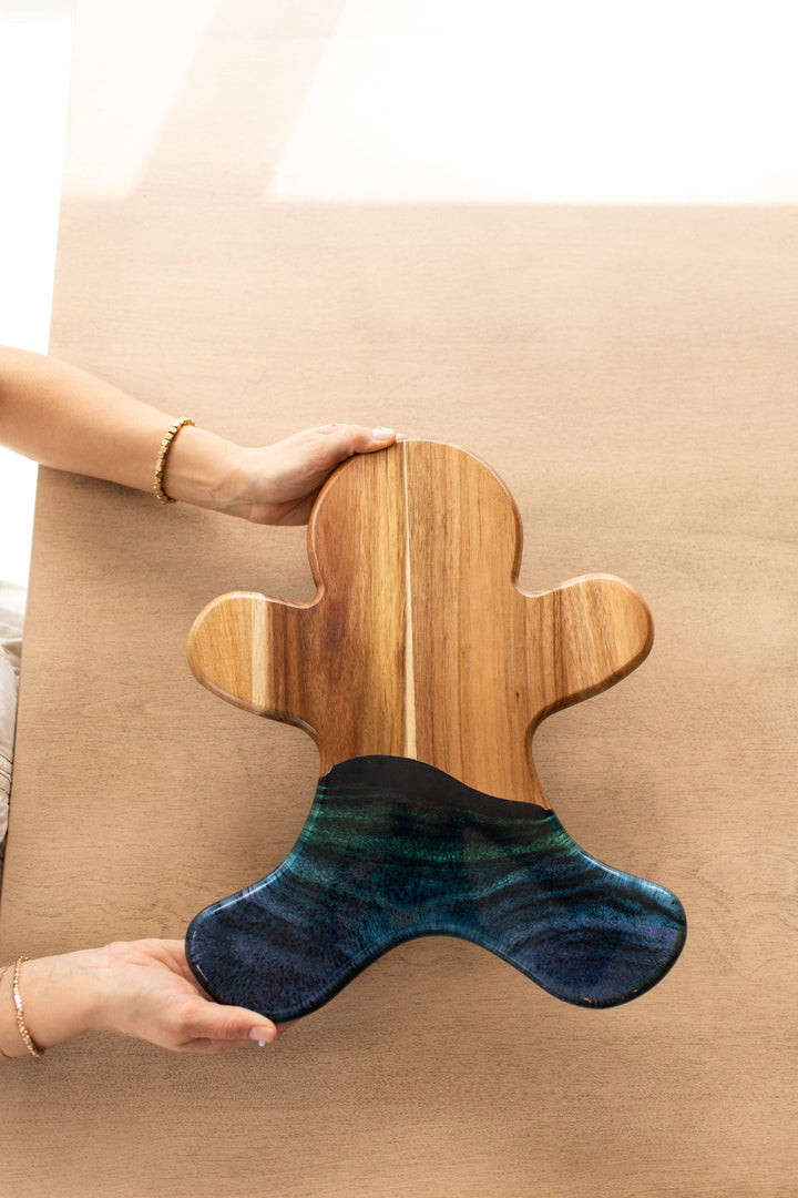 NEW!!! Gingerbread Man Board and Ceramic Tray (NO TARIFFS)-Lynn &amp; Liana Designs-Market Street Nest, Fashionable Clothing, Shoes and Home Décor Located in Mabank, TX