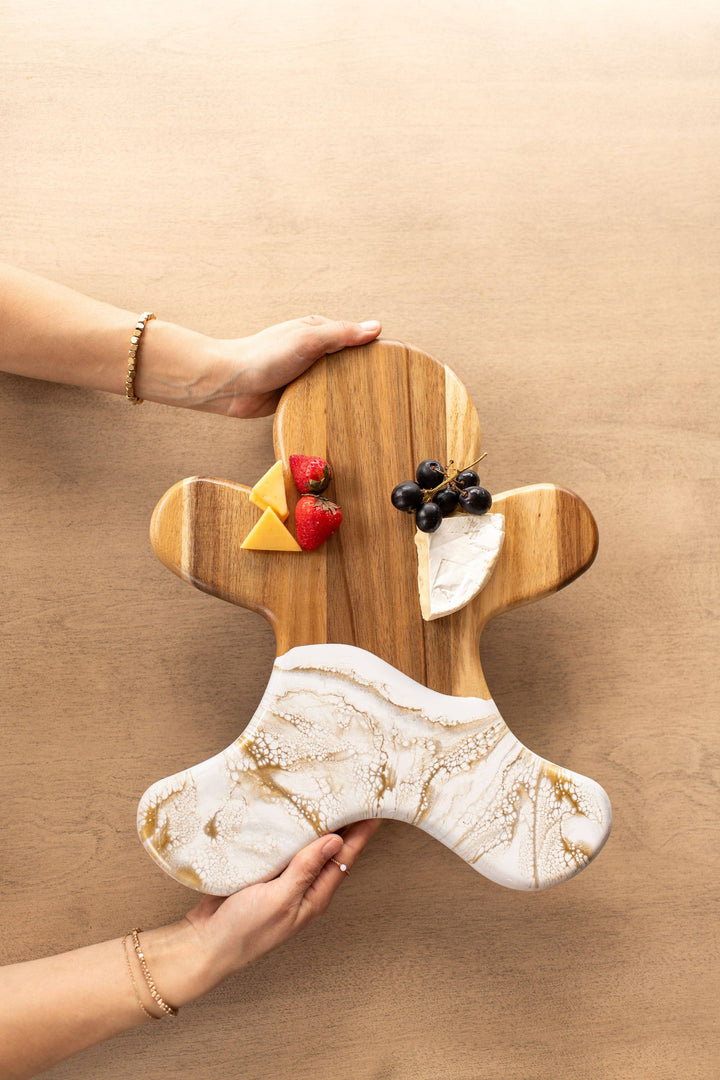 NEW!!! Gingerbread Man Board and Ceramic Tray (NO TARIFFS)-Lynn &amp; Liana Designs-Market Street Nest, Fashionable Clothing, Shoes and Home Décor Located in Mabank, TX