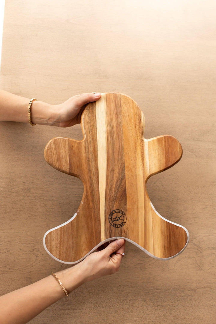 NEW!!! Gingerbread Man Board and Ceramic Tray (NO TARIFFS)-Lynn &amp; Liana Designs-Market Street Nest, Fashionable Clothing, Shoes and Home Décor Located in Mabank, TX