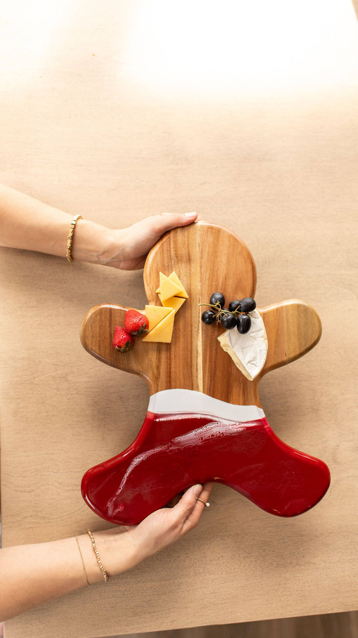 NEW!!! Gingerbread Man Board and Ceramic Tray (NO TARIFFS)-Lynn &amp; Liana Designs-Market Street Nest, Fashionable Clothing, Shoes and Home Décor Located in Mabank, TX