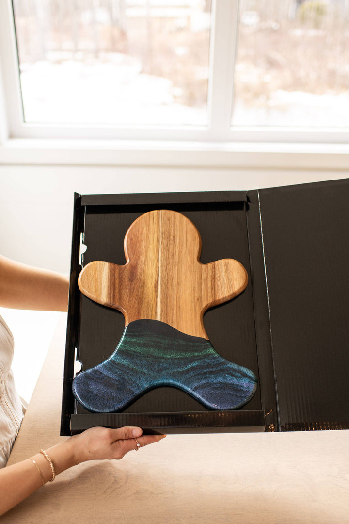 NEW!!! Gingerbread Man Board and Ceramic Tray (NO TARIFFS)-Lynn &amp; Liana Designs-Market Street Nest, Fashionable Clothing, Shoes and Home Décor Located in Mabank, TX