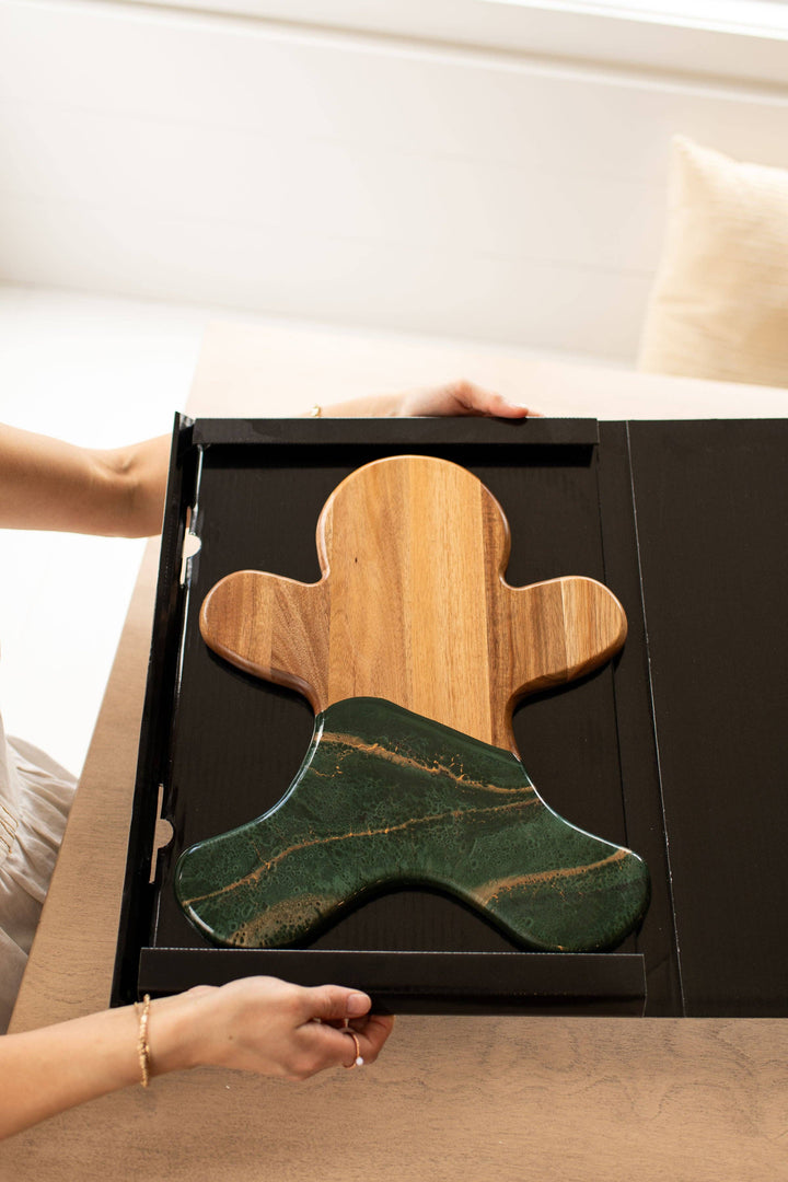 NEW!!! Gingerbread Man Board and Ceramic Tray (NO TARIFFS)-Lynn &amp; Liana Designs-Market Street Nest, Fashionable Clothing, Shoes and Home Décor Located in Mabank, TX