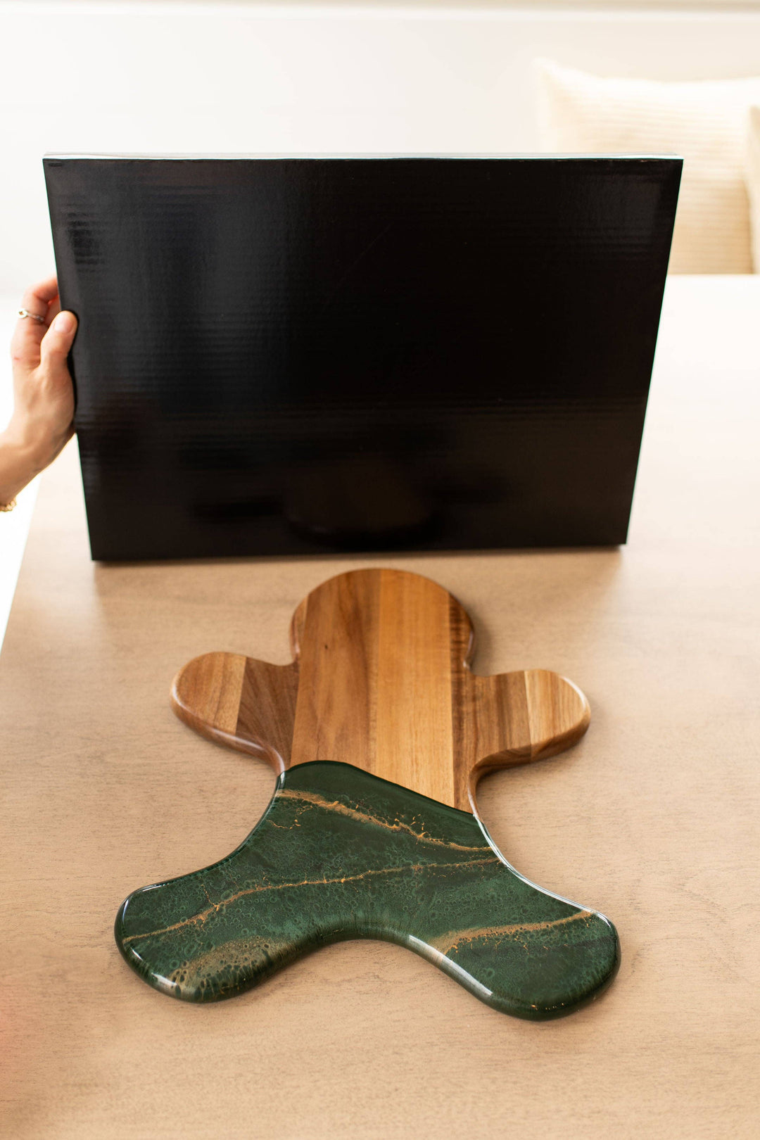 NEW!!! Gingerbread Man Board and Ceramic Tray (NO TARIFFS)-Lynn &amp; Liana Designs-Market Street Nest, Fashionable Clothing, Shoes and Home Décor Located in Mabank, TX
