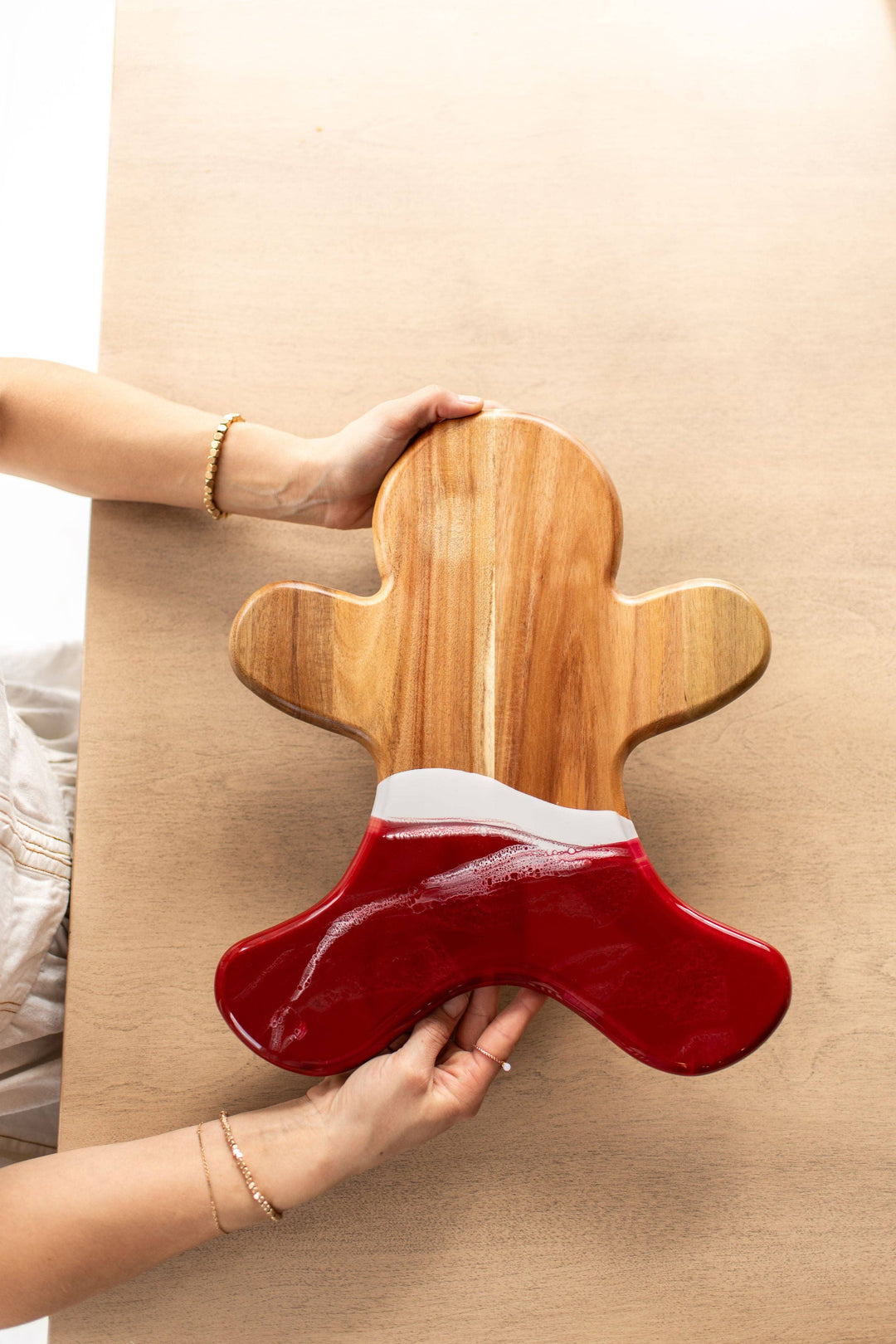 NEW!!! Gingerbread Man Board and Ceramic Tray (NO TARIFFS)-Lynn &amp; Liana Designs-Market Street Nest, Fashionable Clothing, Shoes and Home Décor Located in Mabank, TX