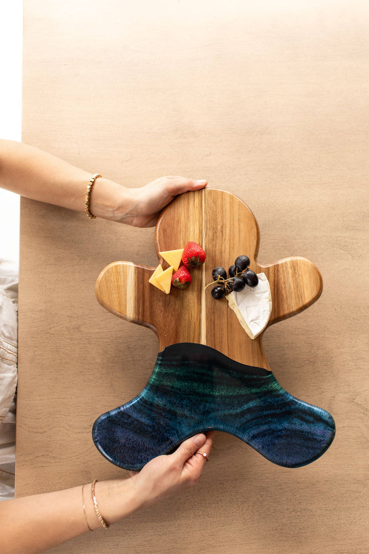NEW!!! Gingerbread Man Board and Ceramic Tray (NO TARIFFS)-Lynn &amp; Liana Designs-Market Street Nest, Fashionable Clothing, Shoes and Home Décor Located in Mabank, TX