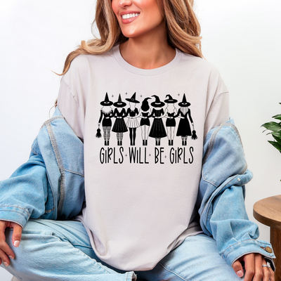 Girls Will Be Girls Graphic Tee in Two Colors-Womens-Ave Shops-Market Street Nest, Fashionable Clothing, Shoes and Home Décor Located in Mabank, TX