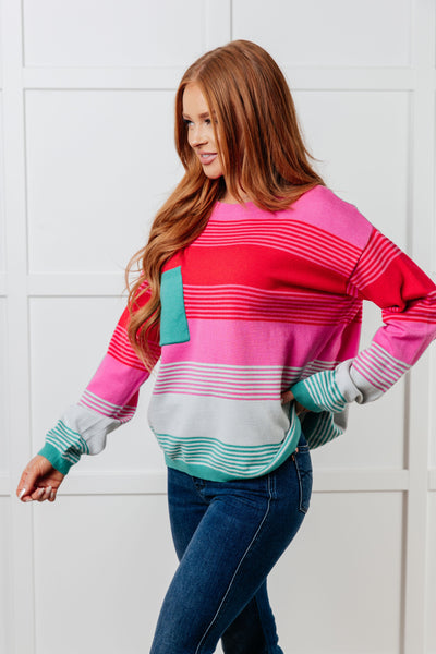 Gradual Feelings Striped Sweater-Tops-Ave Shops-Market Street Nest, Fashionable Clothing, Shoes and Home Décor Located in Mabank, TX