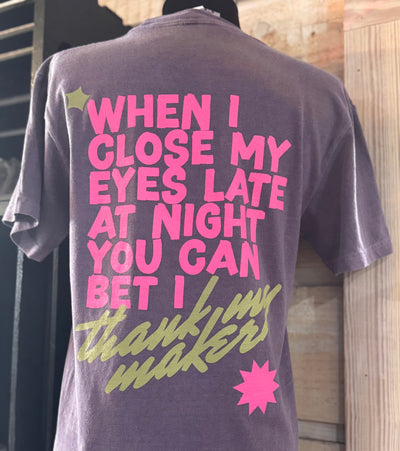 Grape Thank My Maker Tee-Tops-Oliver and Otis-Market Street Nest, Fashionable Clothing, Shoes and Home Décor Located in Mabank, TX