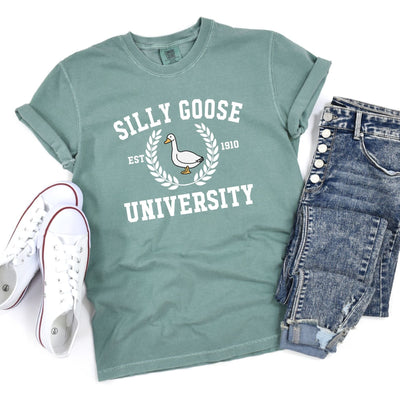 Silly Goose University Graphic Tee-Womens-Ave Shops-Market Street Nest, Fashionable Clothing, Shoes and Home Décor Located in Mabank, TX