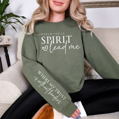 Spirit Lead Me Graphic Sweatshirt in Four Colors-Preorder-Ave Shops-Market Street Nest, Fashionable Clothing, Shoes and Home Décor Located in Mabank, TX