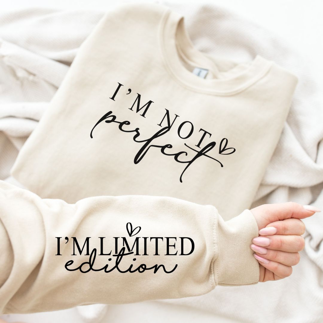 I'm Not Perfect Graphic Sweatshirt in Three Colors-Preorder-Ave Shops-Market Street Nest, Fashionable Clothing, Shoes and Home Décor Located in Mabank, TX