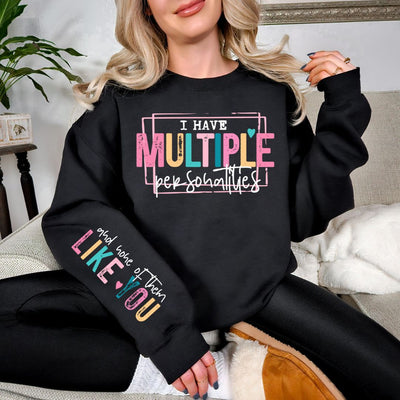 Multiple Personalities Sweatshirt in Three Colors-Preorder-Ave Shops-Market Street Nest, Fashionable Clothing, Shoes and Home Décor Located in Mabank, TX