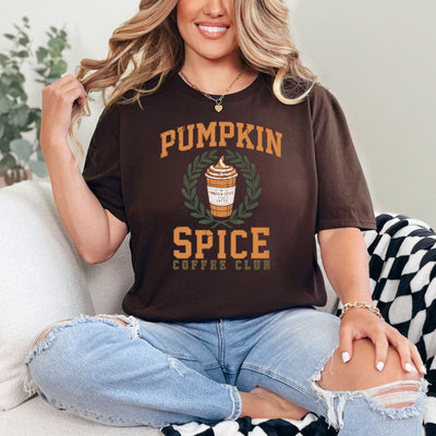 Pumpkin Spice Latte Graphic Tee-Womens-Ave Shops-Market Street Nest, Fashionable Clothing, Shoes and Home Décor Located in Mabank, TX