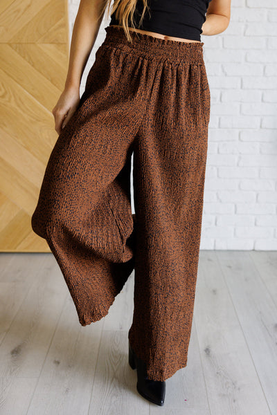 Harmony High Rise Wide Leg Pants in Brown-Bottoms-Ave Shops-Market Street Nest, Fashionable Clothing, Shoes and Home Décor Located in Mabank, TX