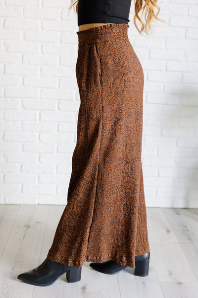 Harmony High Rise Wide Leg Pants in Brown-Bottoms-Ave Shops-Market Street Nest, Fashionable Clothing, Shoes and Home Décor Located in Mabank, TX