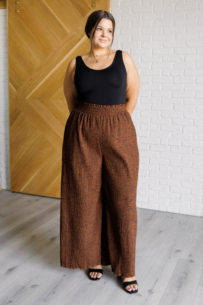 Harmony High Rise Wide Leg Pants in Brown-Bottoms-Ave Shops-Market Street Nest, Fashionable Clothing, Shoes and Home Décor Located in Mabank, TX