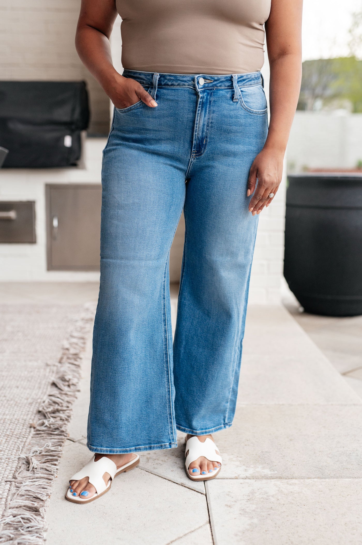 Hayes High Rise Wide Leg Crop Jeans-Denim-Ave Shops-Market Street Nest, Fashionable Clothing, Shoes and Home Décor Located in Mabank, TX