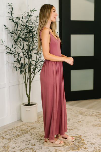 Head to Toe Whoa Gathered Wide Leg Jumpsuit in Mauve-Womens-Ave Shops-Market Street Nest, Fashionable Clothing, Shoes and Home Décor Located in Mabank, TX