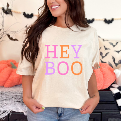 Hey BOO Graphic Tee in Three Colors-Womens-Ave Shops-Market Street Nest, Fashionable Clothing, Shoes and Home Décor Located in Mabank, TX