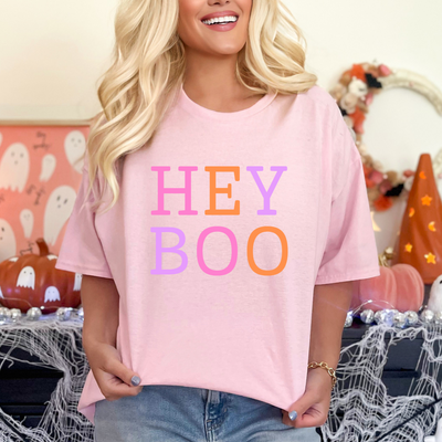 Hey BOO Graphic Tee in Three Colors-Womens-Ave Shops-Market Street Nest, Fashionable Clothing, Shoes and Home Décor Located in Mabank, TX