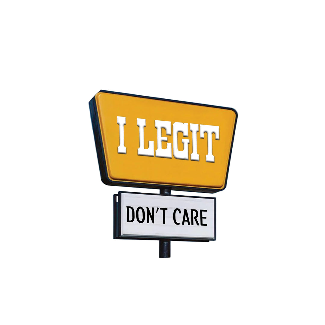 I Legit Don't Care round magnet-High Cotton Gifts-Market Street Nest, Fashionable Clothing, Shoes and Home Décor Located in Mabank, TX