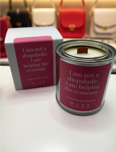 I am not a shopaholic. I am helping the economy candle-WIXS on Northwood-Market Street Nest, Fashionable Clothing, Shoes and Home Décor Located in Mabank, TX