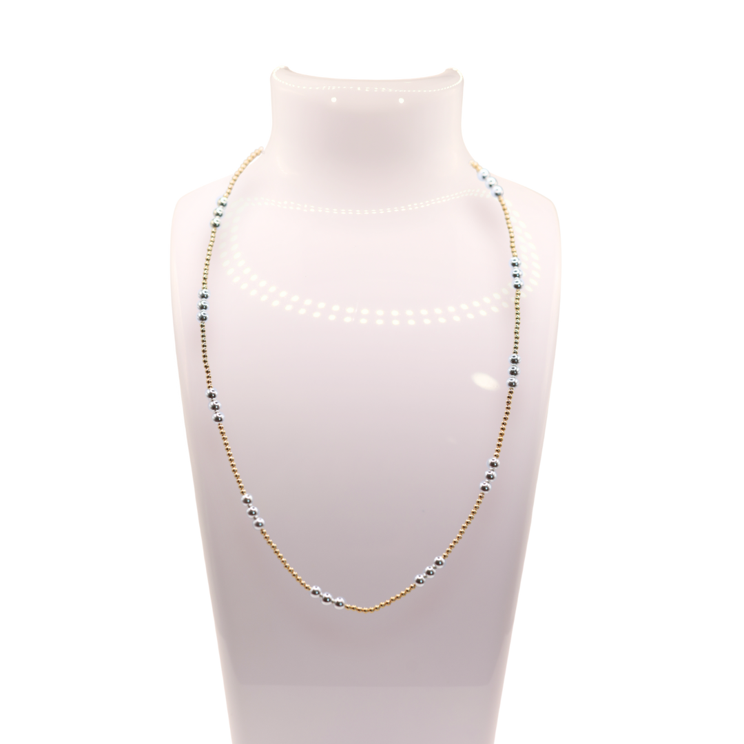 ILY Mixed Metal Necklace-Beaded Blondes-Market Street Nest, Fashionable Clothing, Shoes and Home Décor Located in Mabank, TX