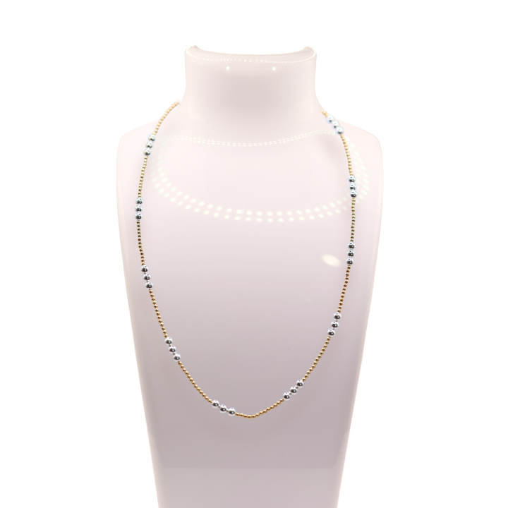 ILY Mixed Metal Necklace-Beaded Blondes-Market Street Nest, Fashionable Clothing, Shoes and Home Décor Located in Mabank, TX