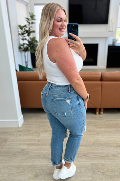 Frankie High Waist Distressed Boyfriend Jeans-Womens-Ave Shops-Market Street Nest, Fashionable Clothing, Shoes and Home Décor Located in Mabank, TX