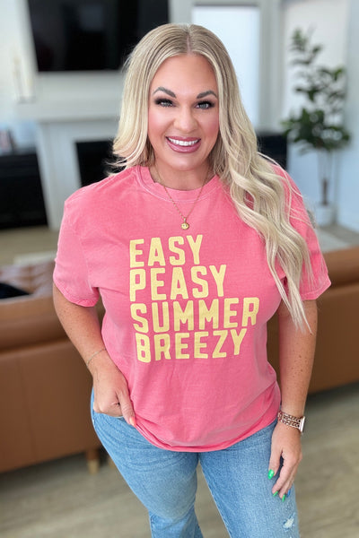 Easy Peasy Summer Breezy Tee-Tops-Ave Shops-Market Street Nest, Fashionable Clothing, Shoes and Home Décor Located in Mabank, TX