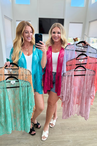 Good Days Ahead Lace Kimono In Mauve-Layers-Ave Shops-Market Street Nest, Fashionable Clothing, Shoes and Home Décor Located in Mabank, TX