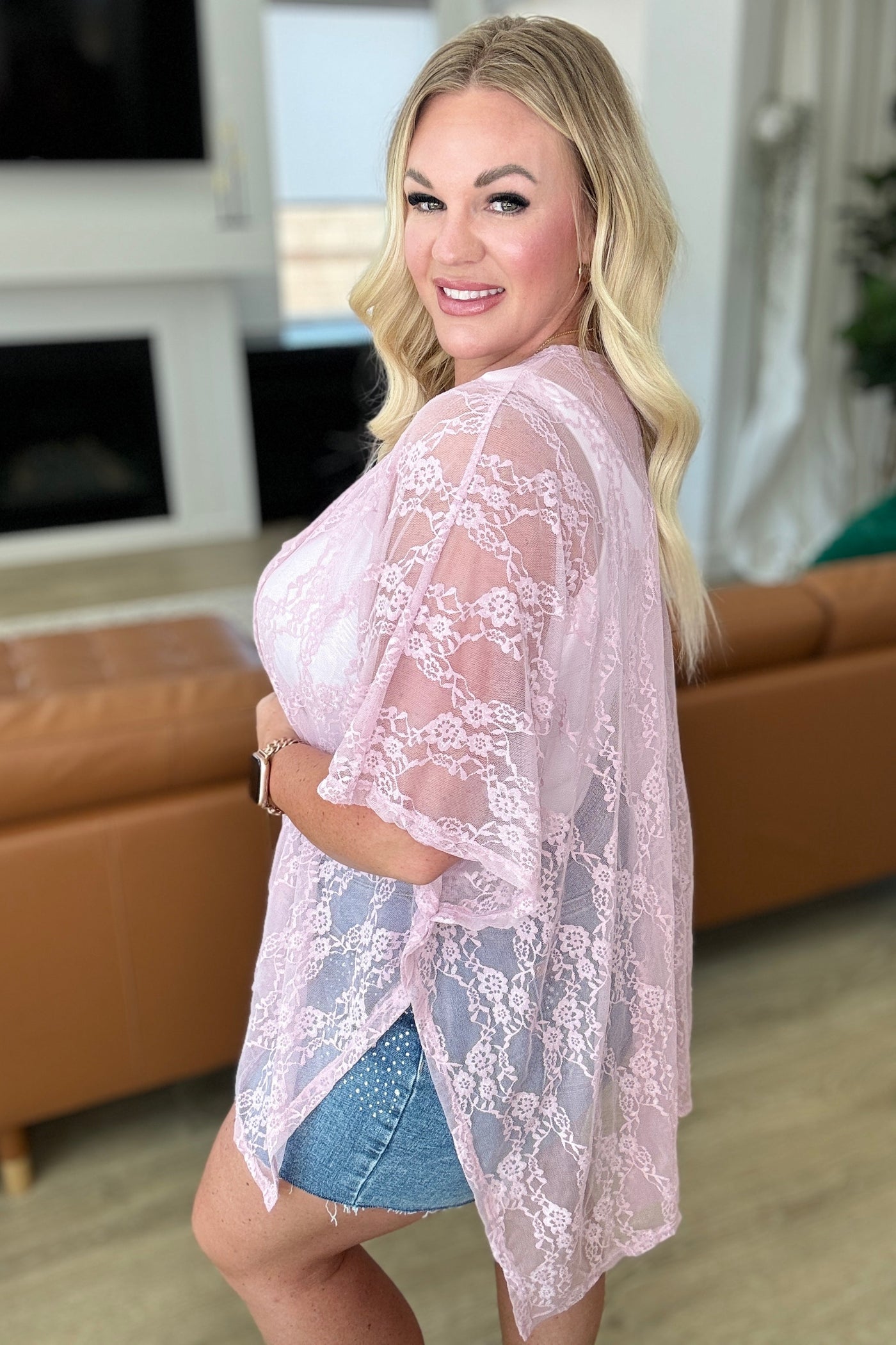 Good Days Ahead Lace Kimono In Mauve-Layers-Ave Shops-Market Street Nest, Fashionable Clothing, Shoes and Home Décor Located in Mabank, TX