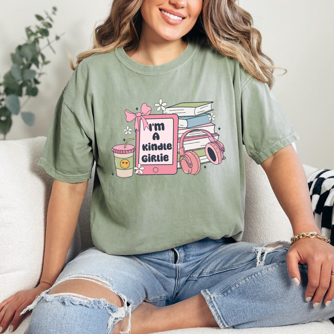 I'm a Kindle Girlie Graphic Tee-Womens-Ave Shops-Market Street Nest, Fashionable Clothing, Shoes and Home Décor Located in Mabank, TX