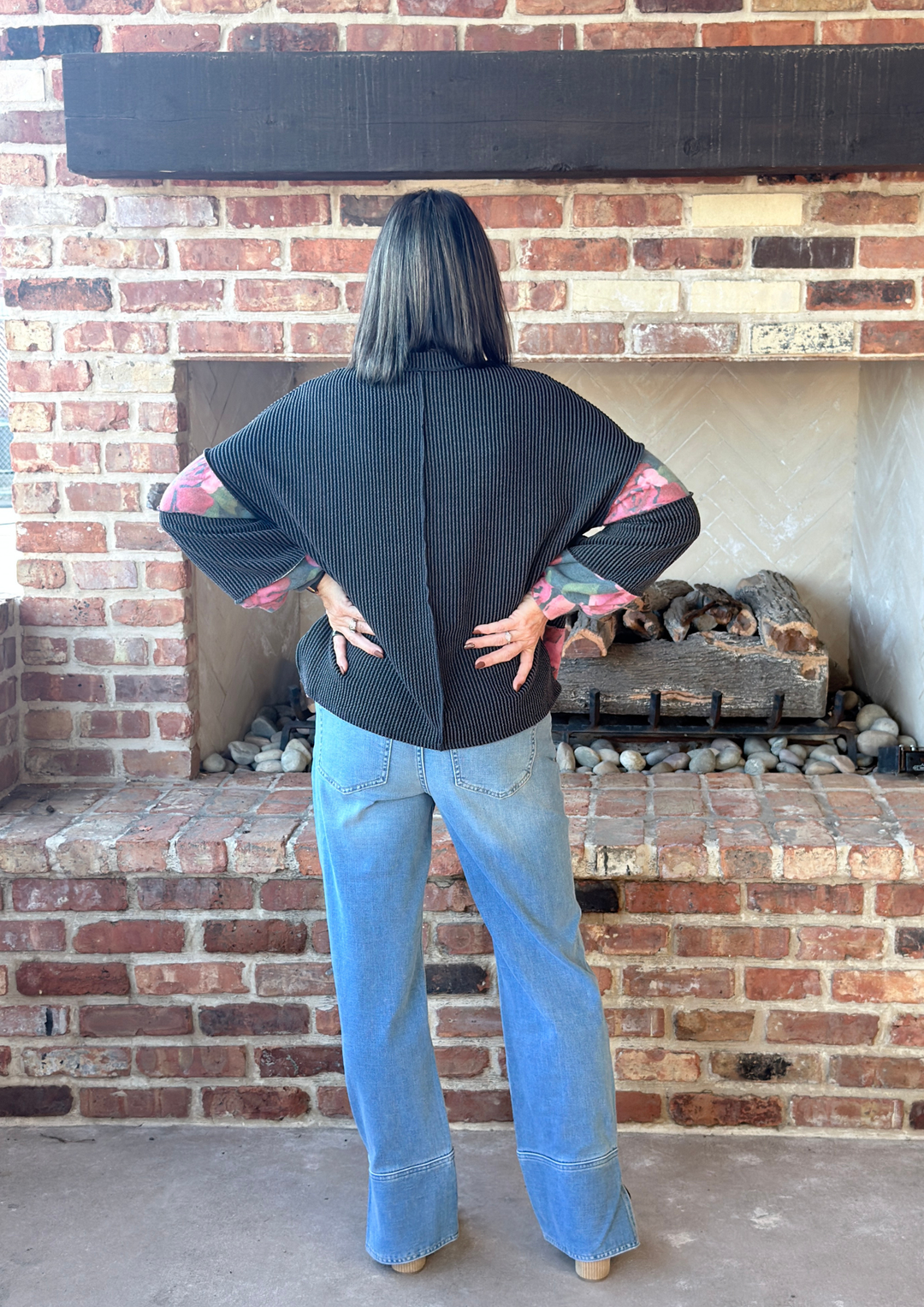 In The Spotlight Contrast Pullover-08-Tops-Avenue Shops-Market Street Nest, Fashionable Clothing, Shoes and Home Décor Located in Mabank, TX