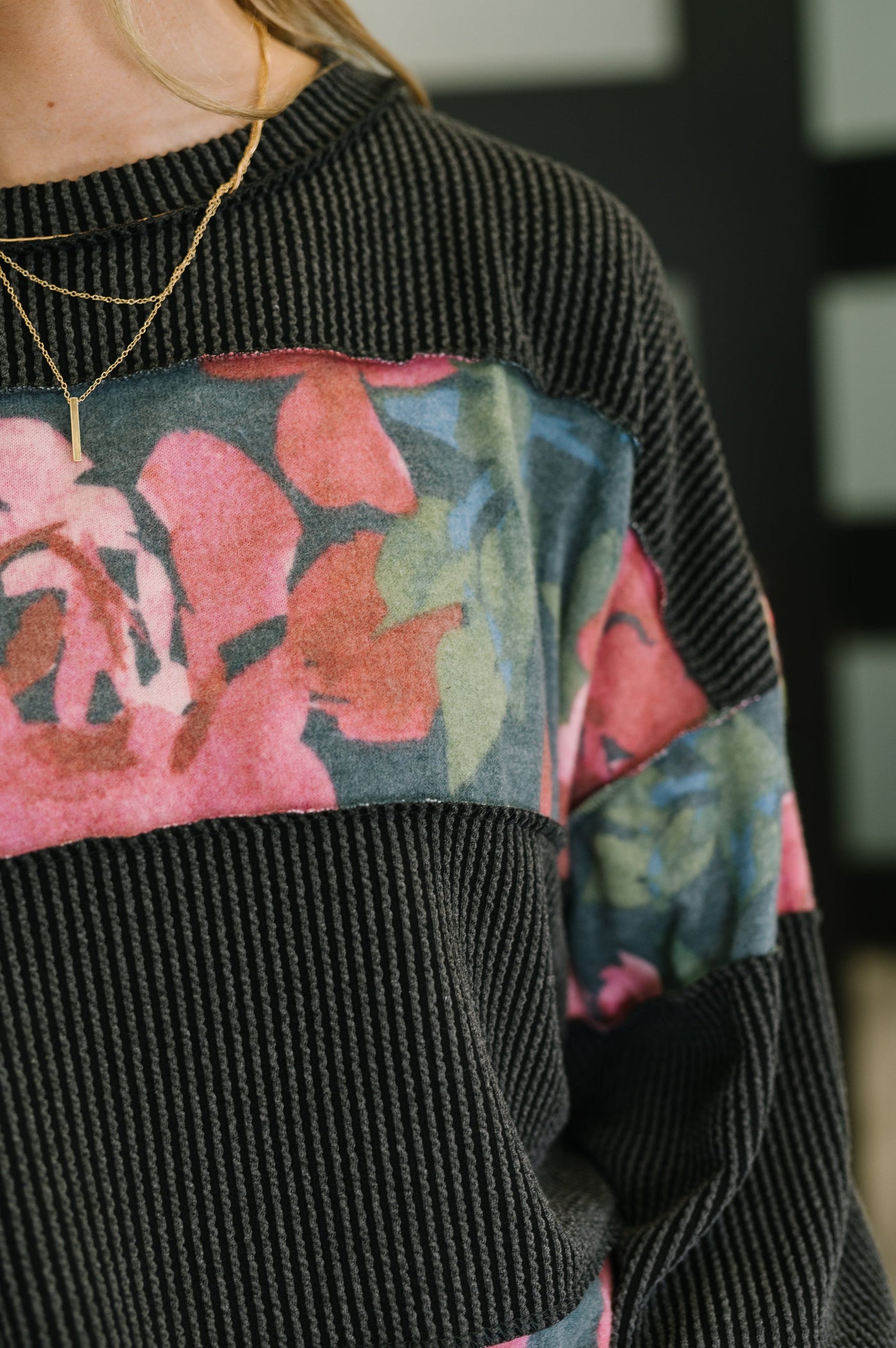 In the Spotlight Contrast Pullover-Womens-Ave Shops-Market Street Nest, Fashionable Clothing, Shoes and Home Décor Located in Mabank, TX
