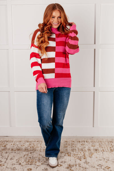 In Your Lane Color Blocked Stripe Sweater-Tops-Ave Shops-Market Street Nest, Fashionable Clothing, Shoes and Home Décor Located in Mabank, TX