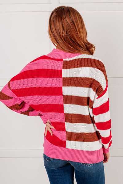 In Your Lane Color Blocked Stripe Sweater-Tops-Ave Shops-Market Street Nest, Fashionable Clothing, Shoes and Home Décor Located in Mabank, TX