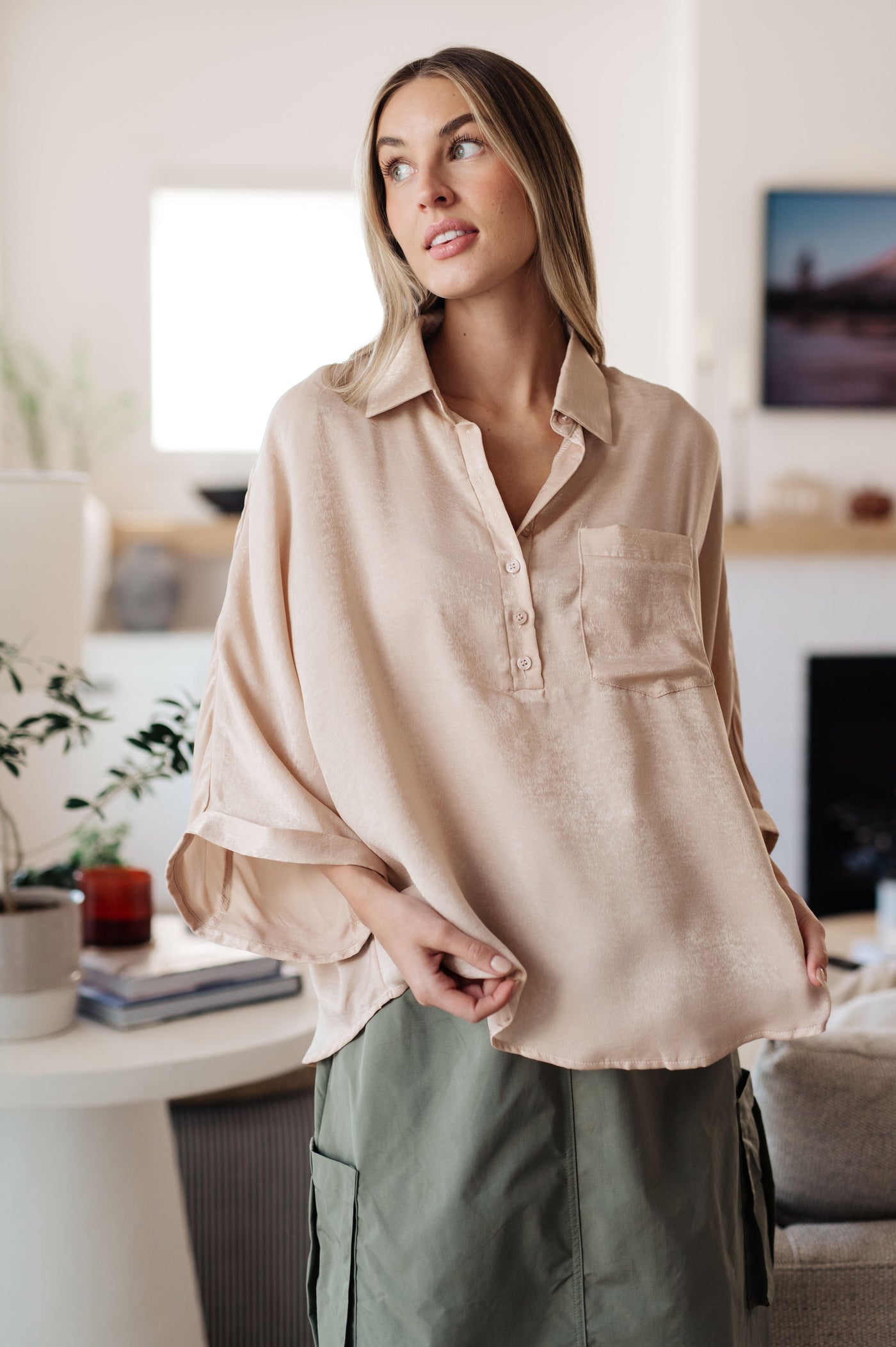 In Your Thoughts Oversized Dolman Sleeve Top in Champagne-Tops-Ave Shops-Market Street Nest, Fashionable Clothing, Shoes and Home Décor Located in Mabank, TX