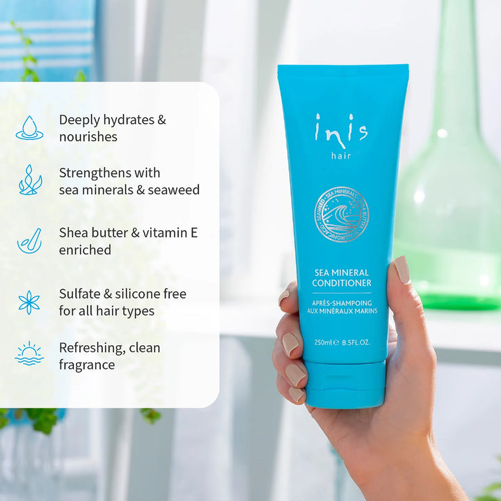 Inis Sea Mineral Conditioner 8.5 fl. oz-05-Bath, Beauty &amp; Wellness-Inis Fragrance-Market Street Nest, Fashionable Clothing, Shoes and Home Décor Located in Mabank, TX