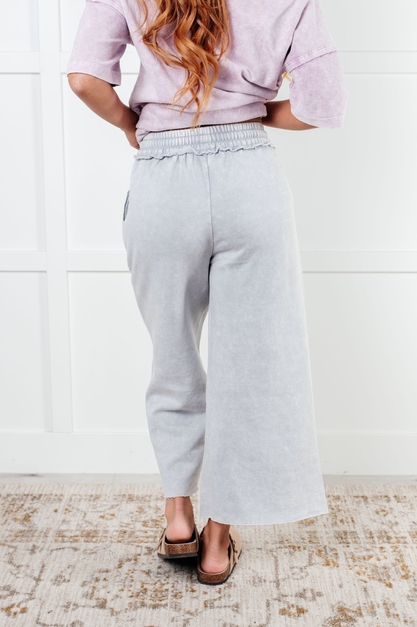 In or Out Wide Leg Cropped Pants in Light Grey-Bottoms-Ave Shops-Market Street Nest, Fashionable Clothing, Shoes and Home Décor Located in Mabank, TX