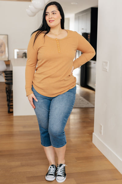 It's Been So Long Henley in Golden Sand-Tops-Ave Shops-Market Street Nest, Fashionable Clothing, Shoes and Home Décor Located in Mabank, TX