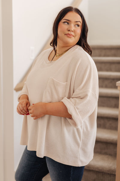 Ivory Thoughts Chenille Blouse-Tops-Ave Shops-Market Street Nest, Fashionable Clothing, Shoes and Home Décor Located in Mabank, TX