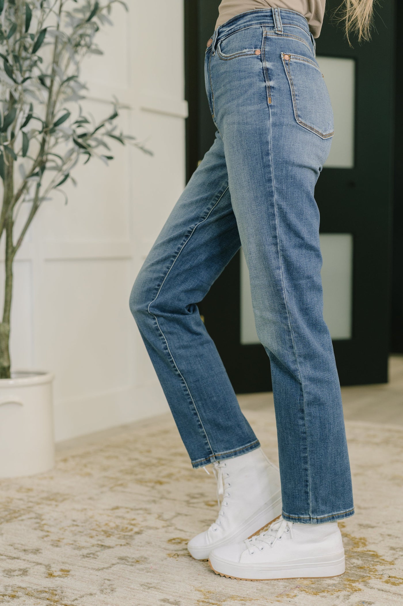 Izzie High Waist Straight Fit-Womens-Ave Shops-Market Street Nest, Fashionable Clothing, Shoes and Home Décor Located in Mabank, TX