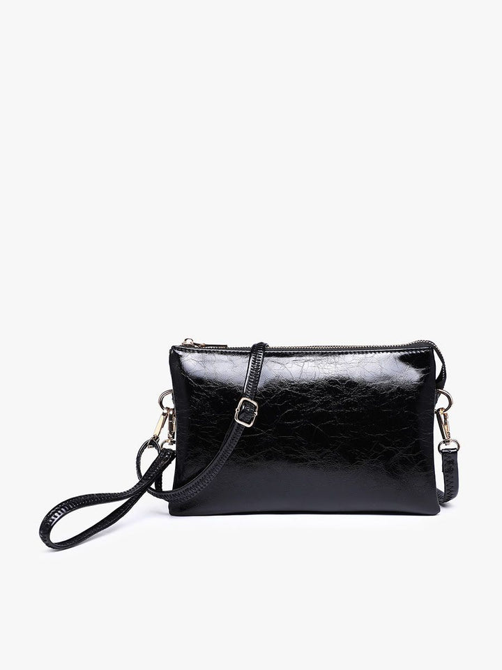 Jen &amp; Co Izzy Crinkle Gloss-Black-07-Handbags-JEN &amp; CO-Market Street Nest, Fashionable Clothing, Shoes and Home Décor Located in Mabank, TX