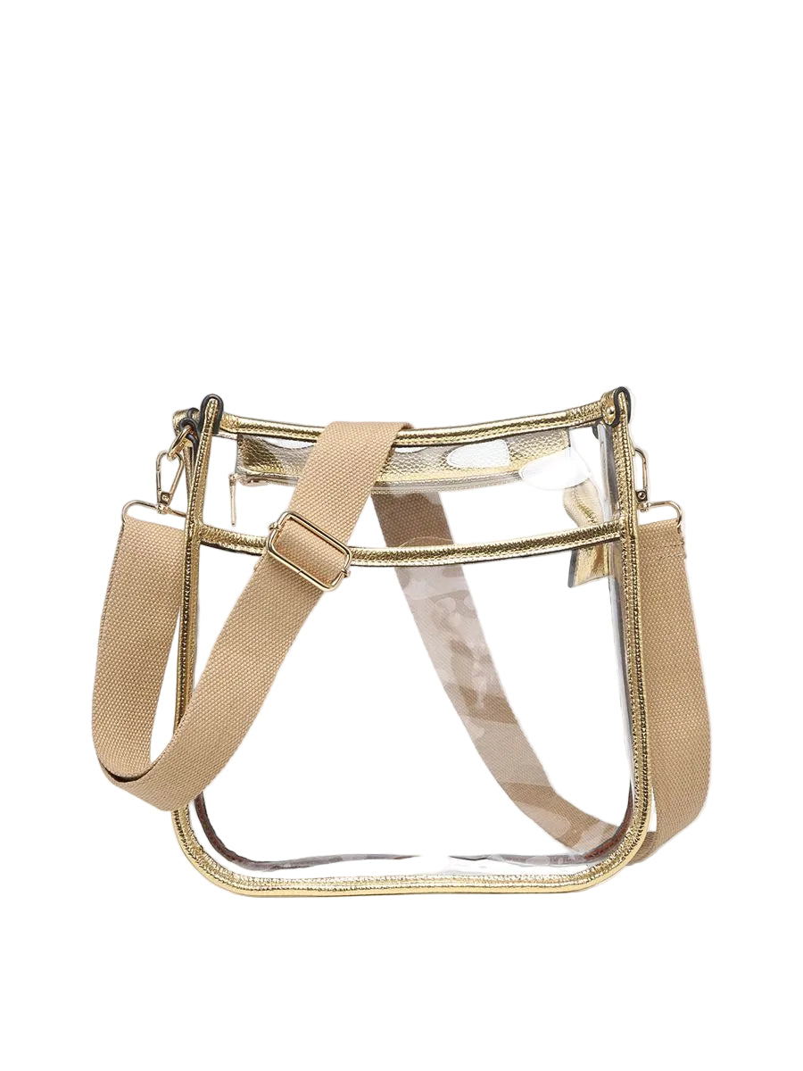 Jen & Co Posie Clear-Gold-07-Handbags-JEN & CO-Market Street Nest, Fashionable Clothing, Shoes and Home Décor Located in Mabank, TX