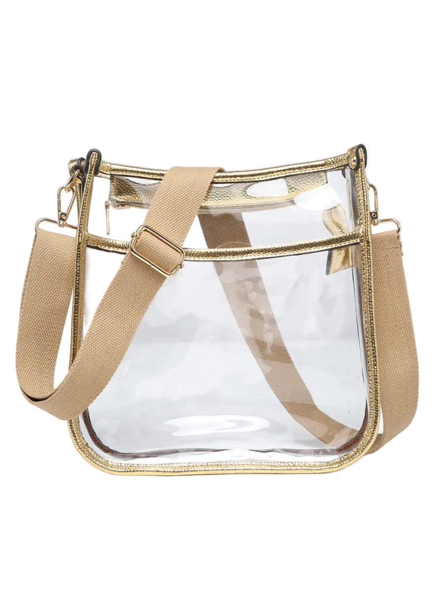 Jen & Co Posie Clear-Gold-07-Handbags-JEN & CO-Market Street Nest, Fashionable Clothing, Shoes and Home Décor Located in Mabank, TX