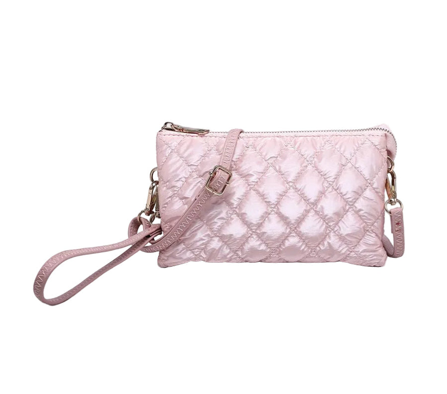 Jen & Co Riley Nylon-Pink Pearl-07-Handbags-JEN & CO-Market Street Nest, Fashionable Clothing, Shoes and Home Décor Located in Mabank, TX